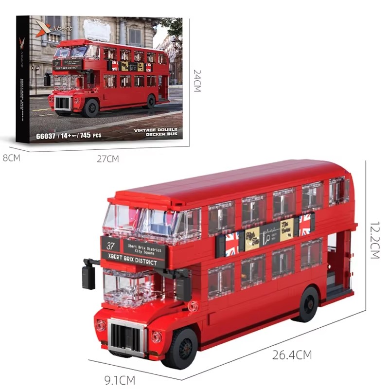 Kids Toys London - 745PCS London Bus Model Bricks MOC