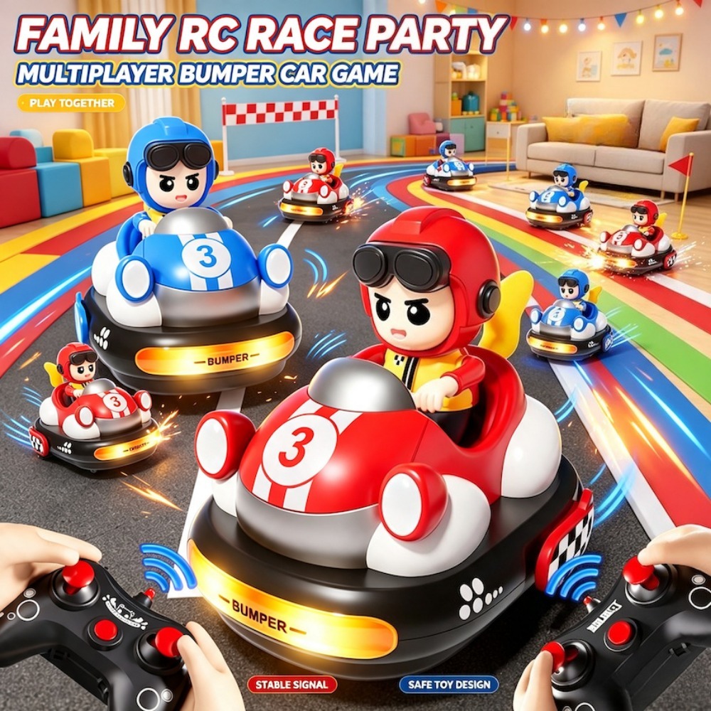 Remote Control Car - Two-Player Battle Cartoon Remote Control Bumper
