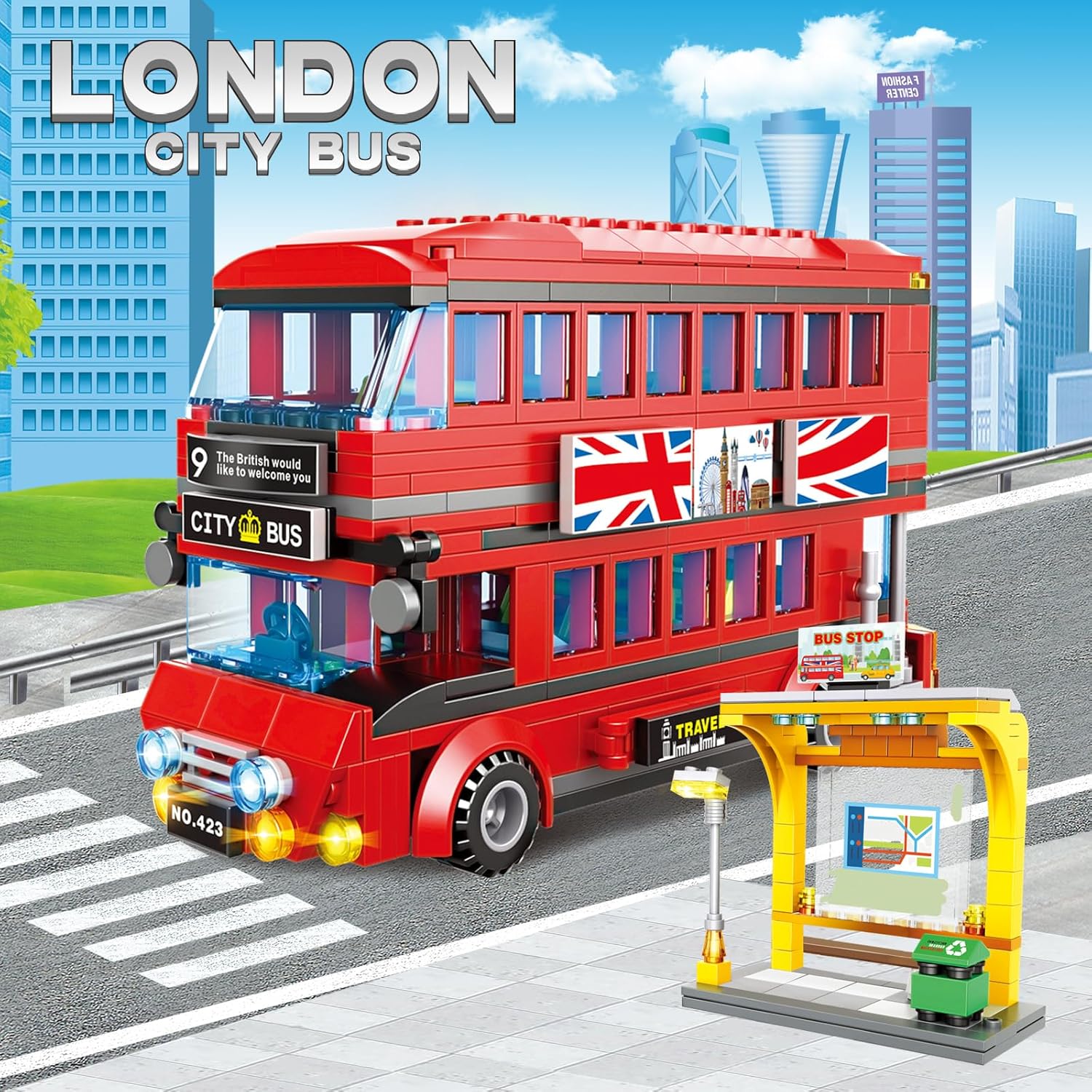 458PCS London Double Decker Bu - Kids Toys London 评论和价格