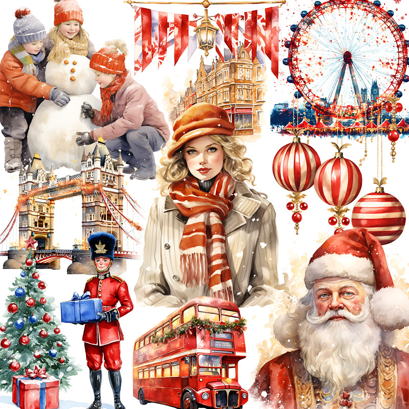 London Christmas Stickers Craf - Kids Toys London 评论和价格