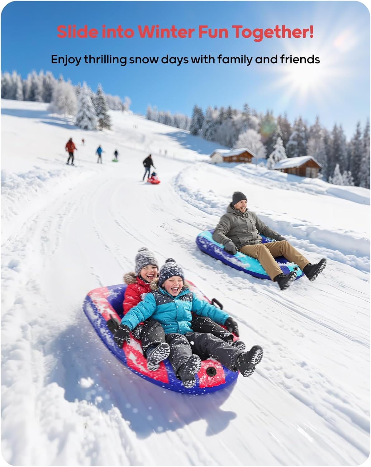 QPAU Inflatable PVC Snow Sled  - Kids' Toys 评论和价格