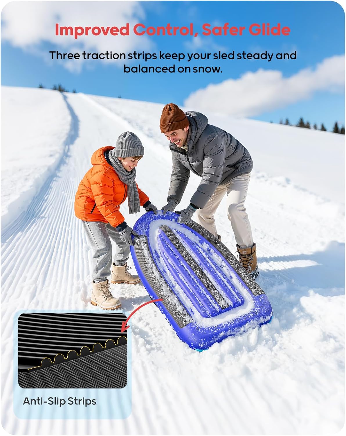 QPAU Inflatable PVC Snow Sled  - Kids' Toys 评论和价格
