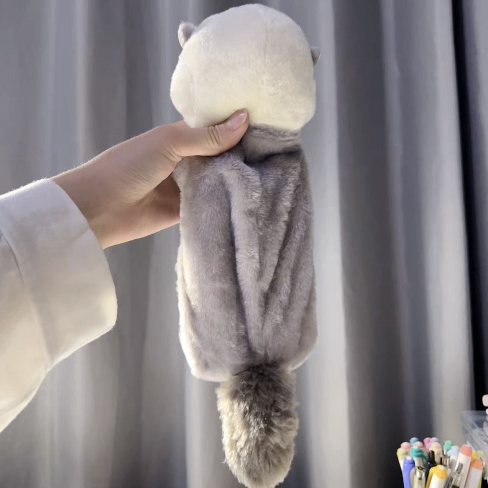 Creative Plush Toy Pencil Case - Kids Toys Bag 评论和价格