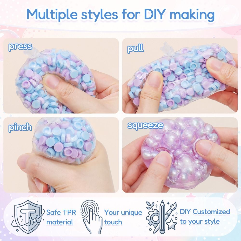 DIY 6cm Ball Skins DIY Stress  - Slime Making Kit 评论和价格