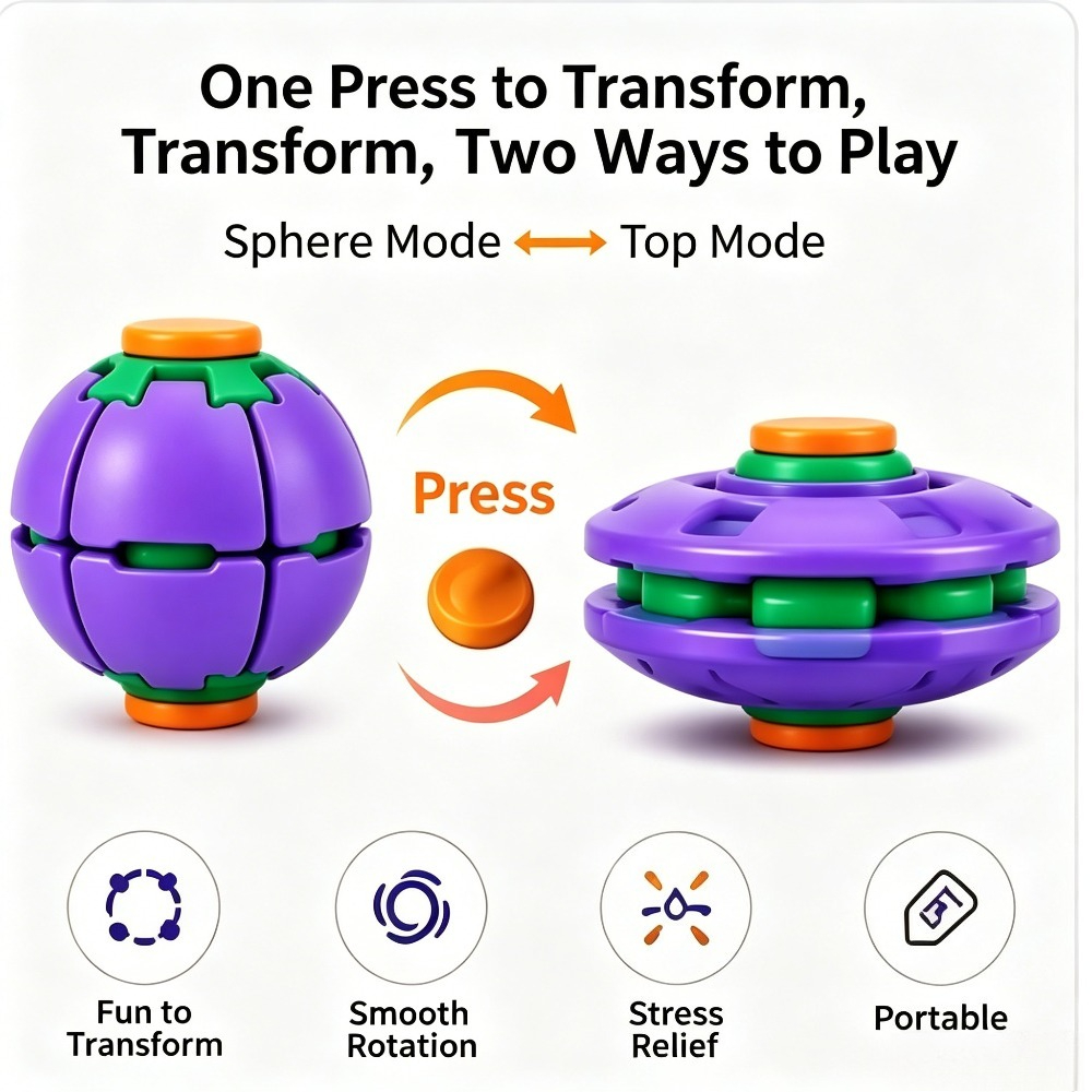 Transforming Fidget Spinner Ba - Kids' Toys 评论和价格