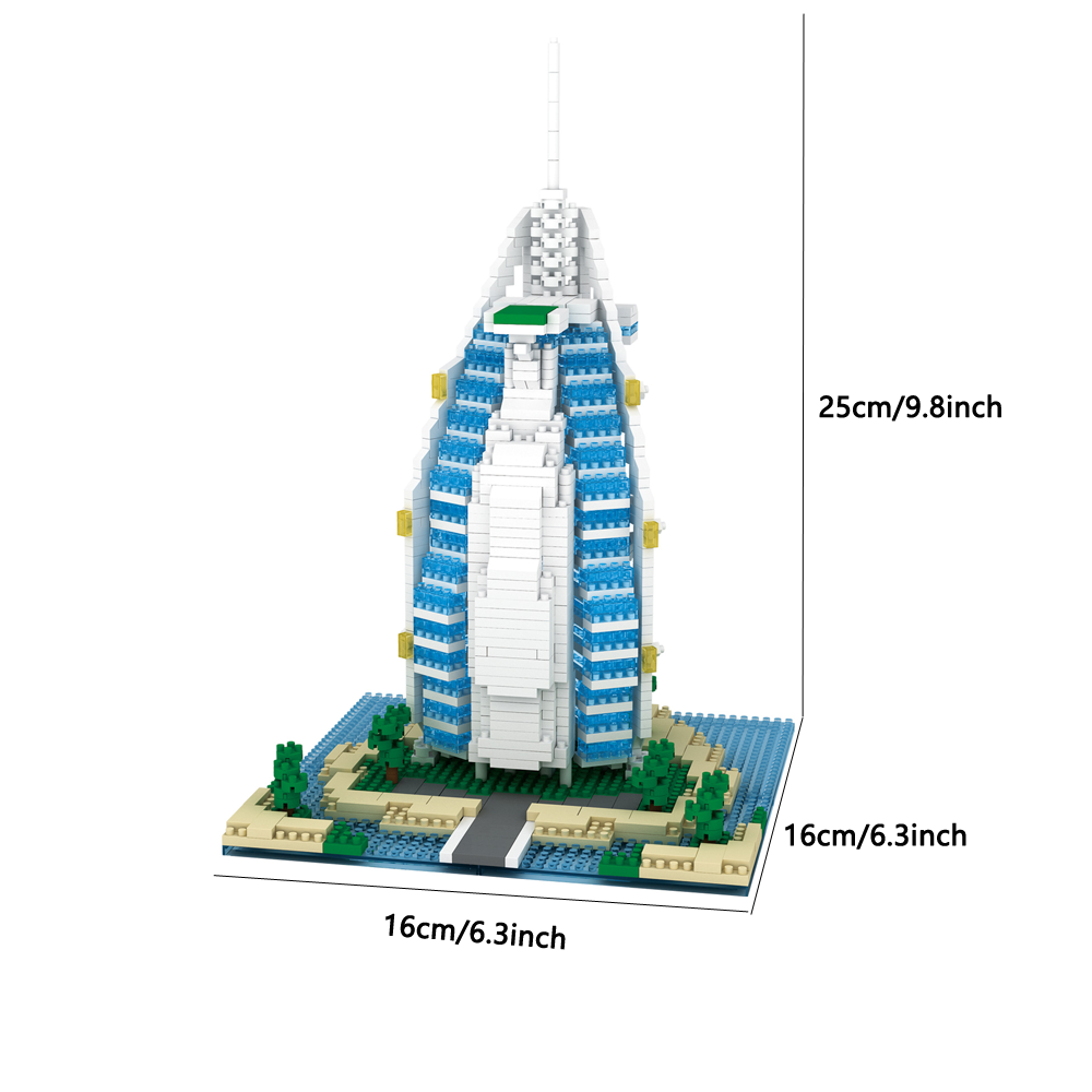 Knew Built Dubai Skyline Build - Kids Toys Dubai 评论和价格