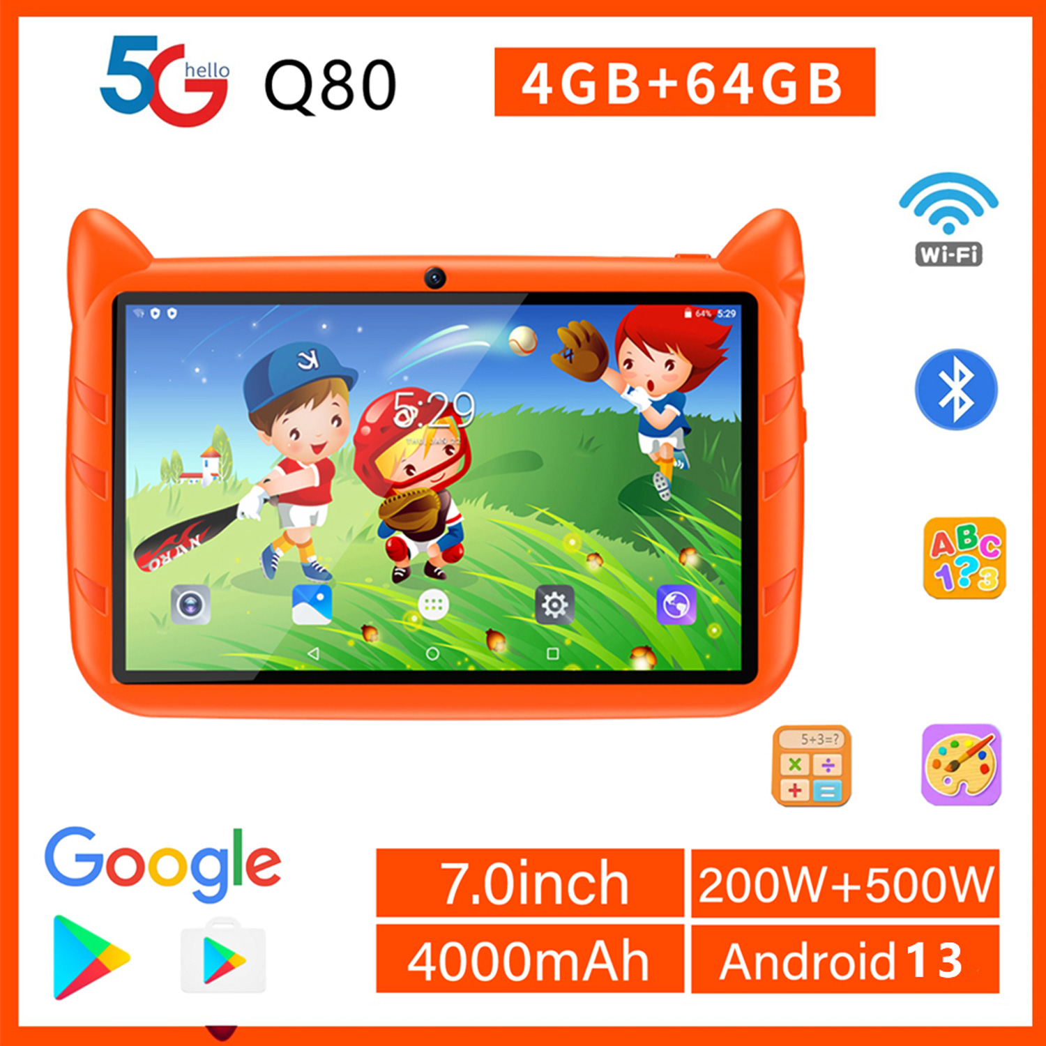 New 5G WiFi Kids Tablet 7 Inch - Learning Tablet Kids 评论和价格