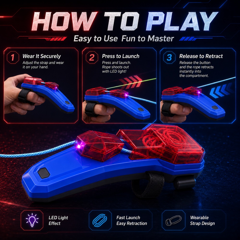 Creative Rope Launcher Spider  - Kids' Toys 评论和价格