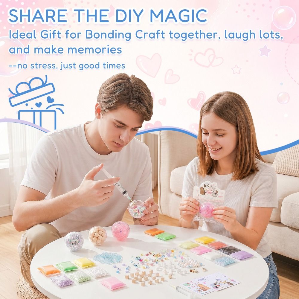 6cm Ball Skins DIY Stress Ball - Slime Making Kit 评论和价格