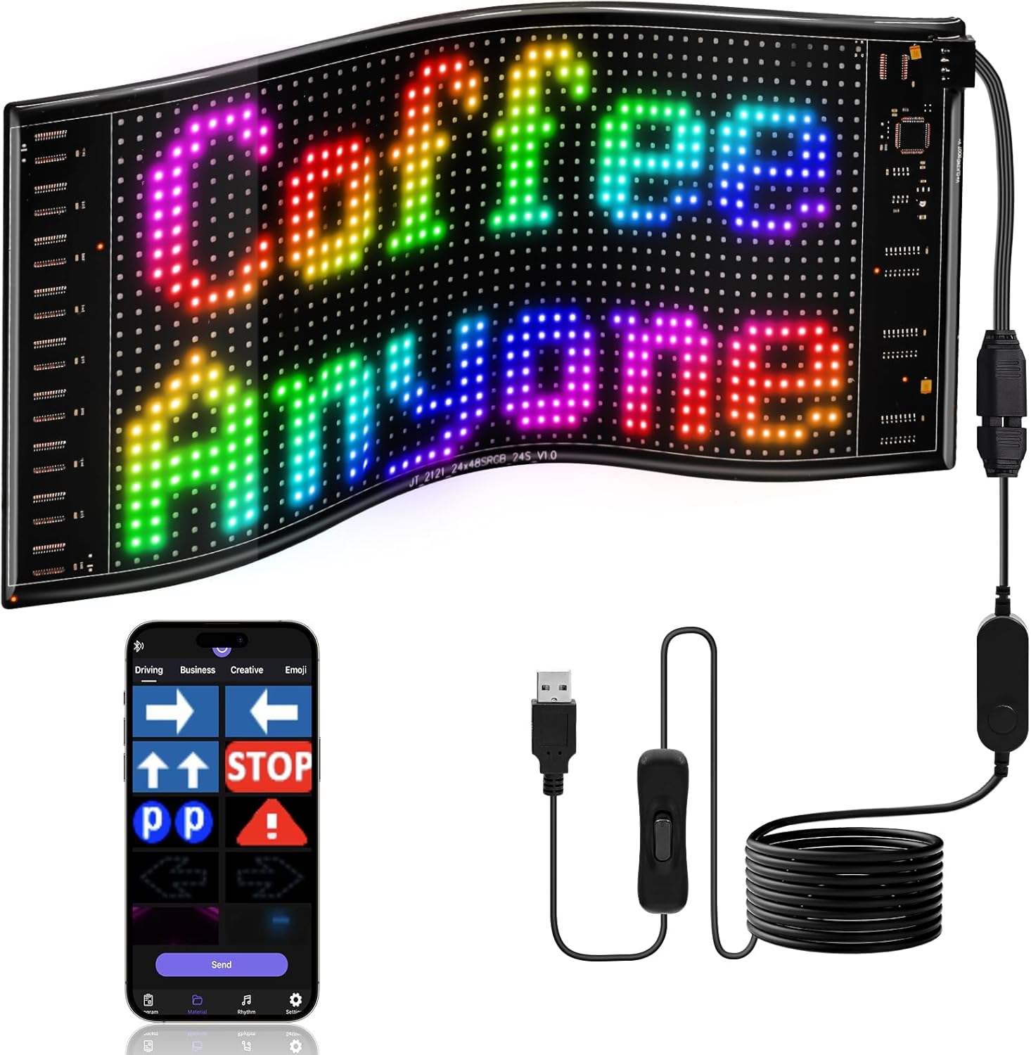 LED DIY Matrix Pixel Panel Led - Remote Control Car 评论和价格