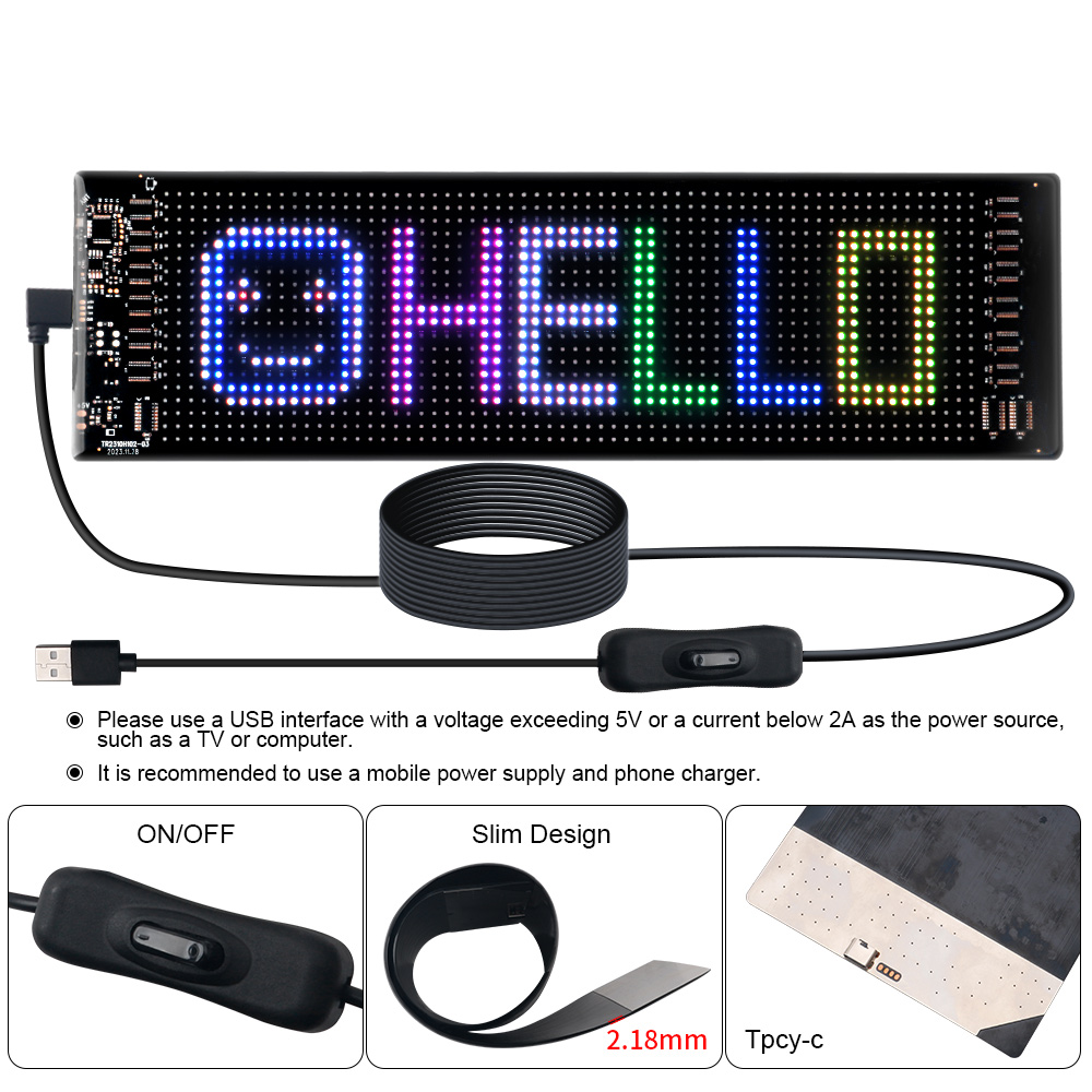 LED Matrix Pixel Panel Scrolli - Remote Control Car 评论和价格