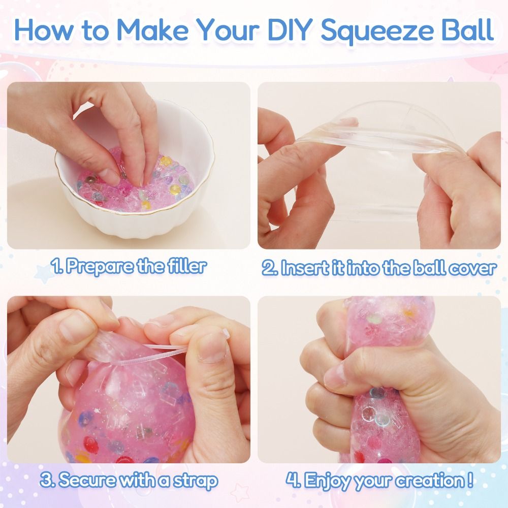 6cm Ball Skins DIY Stress Ball - Slime Making Kit 评论和价格