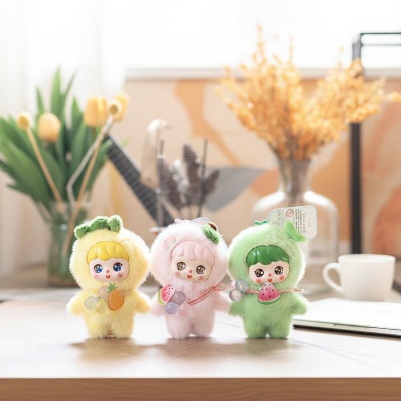 Cute Fruit Plush Doll Keychain - Kids Toys Bag 评论和价格