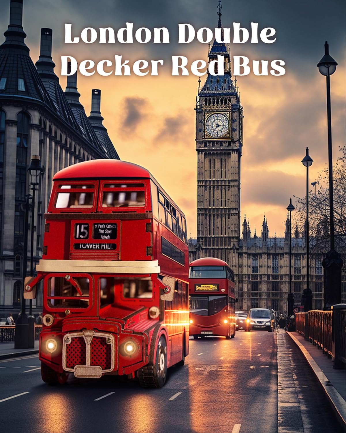 Robotime London Tour Bus 3D Wo - Kids Toys London 评论和价格