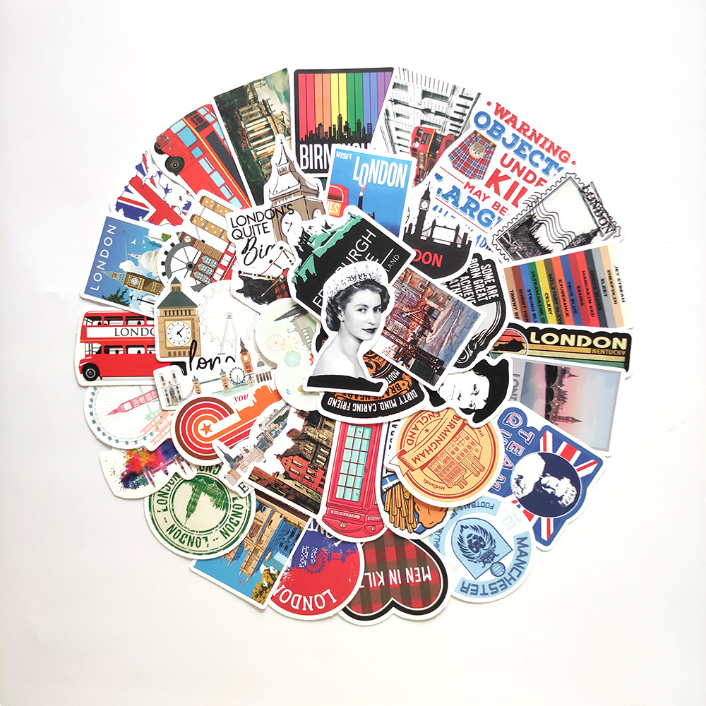 50pcs London England Stickers  - Kids Toys London 评论和价格