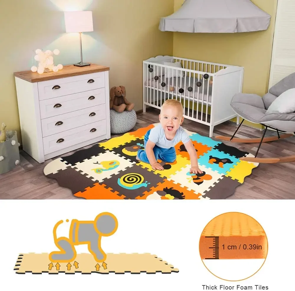 Animal Pattern Baby Play Mat P - Kids Yoga Toys 评论和价格
