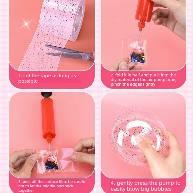 Glitter Nano Glue Set Bubble B - Slime Making Kit 评论和价格